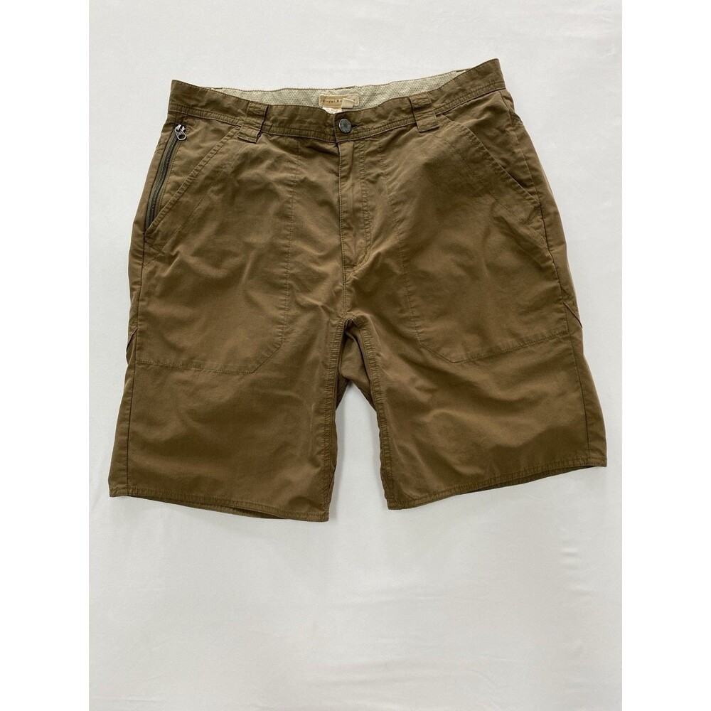 Royal Robbins Men Size 34 Brown Hiking Cargo Shorts Gorpcore Outdoor Trail